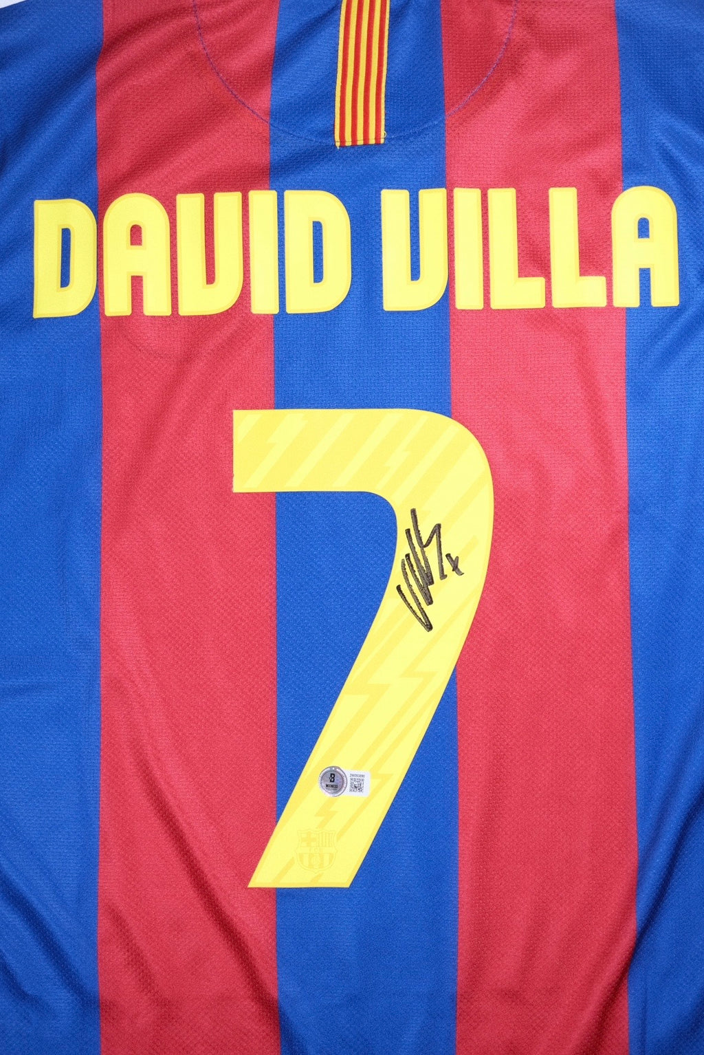 David Villa Signed FC Barcelona Nike Authentic Jersey