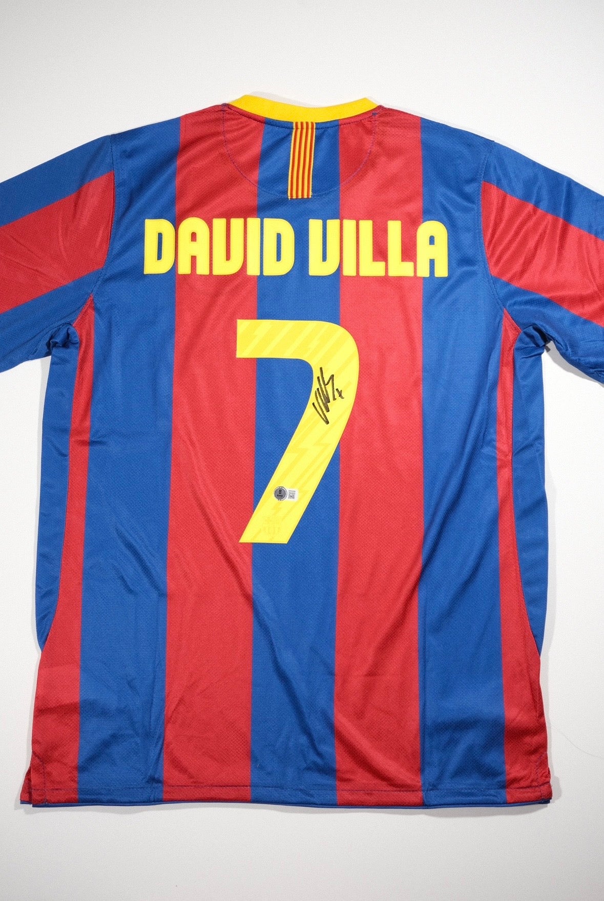 David Villa Signed FC Barcelona Nike Authentic Jersey