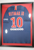 Neymar Jr Signed PSG Paris Saint-Germain Framed Home Jersey #10 (Beckett)