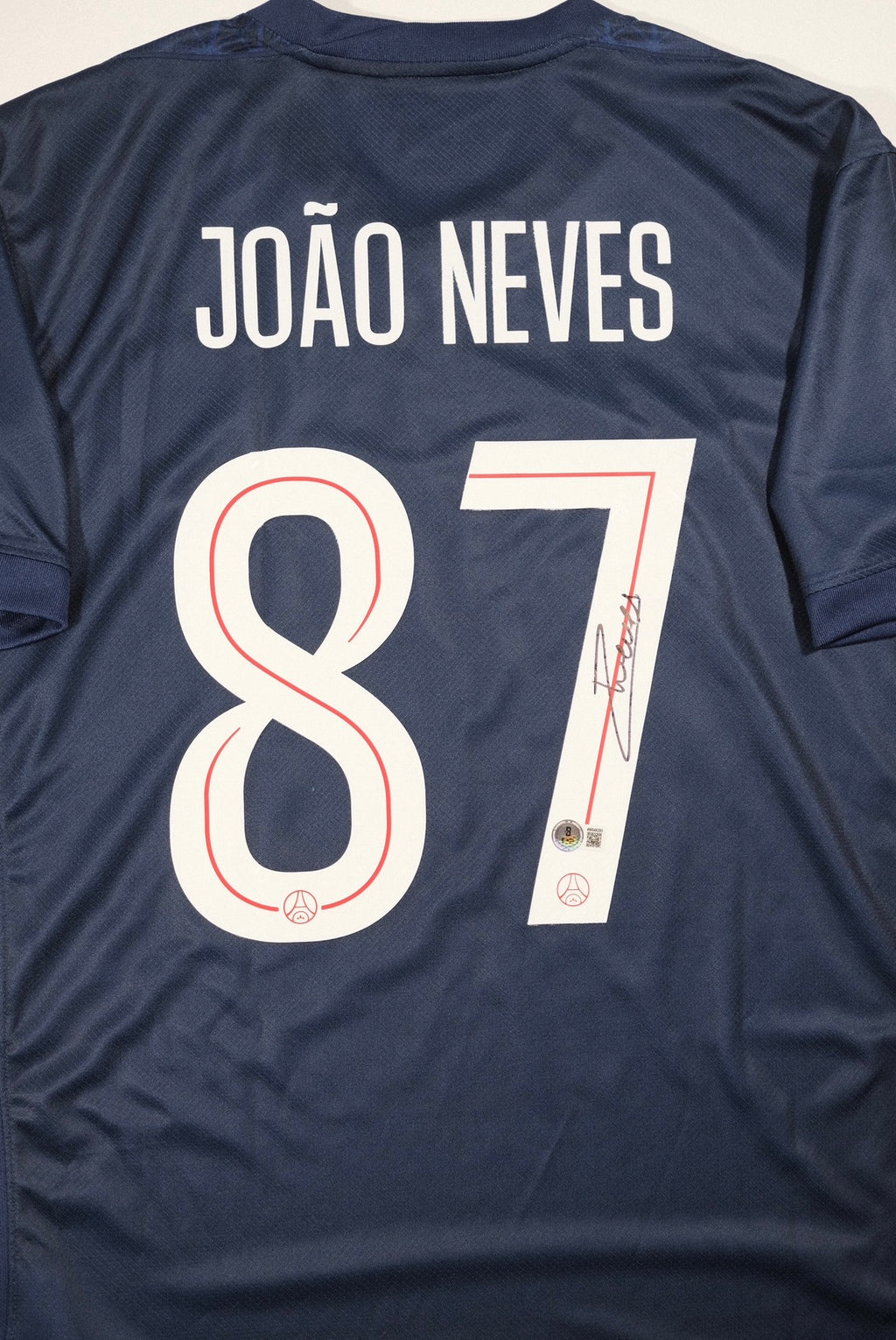Joao Neves Signed Paris Saint-Germain FC Nike Authentic Jersey (Beckett)