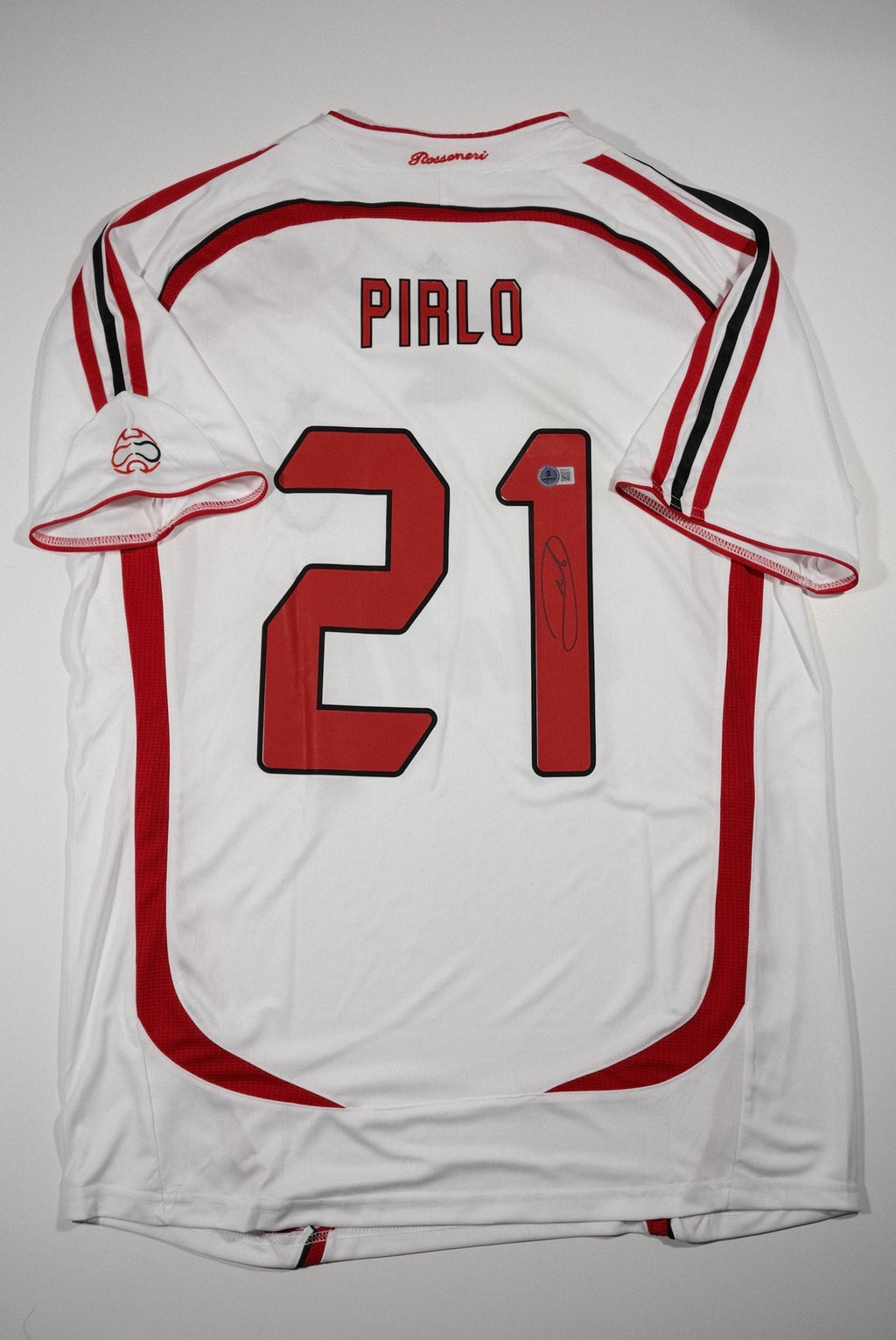 Andrea Pirlo Signed AC Milan Adidas Authentic Jersey (Beckett)