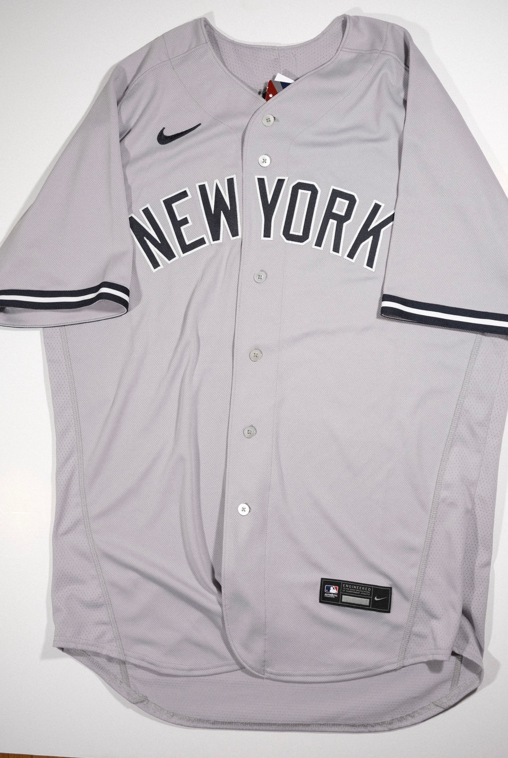 Aaron Judge Signed New York Yankees Nike Authentic Gray Road Jersey #99 (Fanatics)